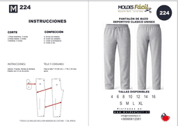 Pantalon deportivo clasico unisex - vista 1