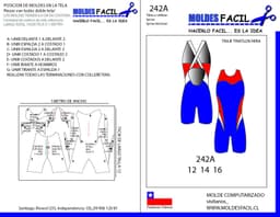 Traje triatlon niña - vista 1
