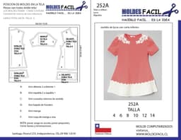 Vestido de lycra con corte inferior - vista 1
