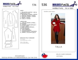 Vestido Corte Evasé - vista 1