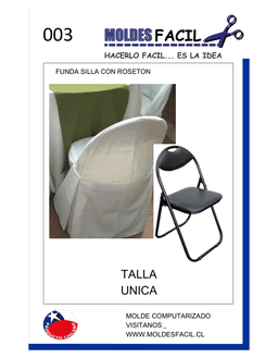 FUNDA SILLA CON ROSETÓN - vista 1