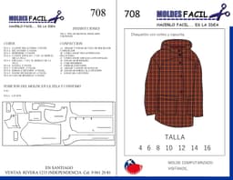 Chaquetón con cortes y capucha - vista 1