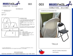 FUNDA SILLA CON ROSETÓN - vista 1