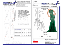Vestido de fiesta de sirena - vista 1