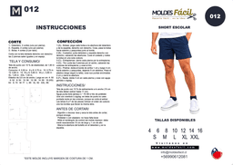 Short Escolar - vista 1