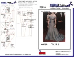 Vestido noche - vista 1