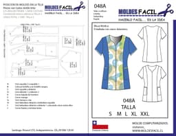 Blusa Médica Entallada con Cierre Delantero - vista 1