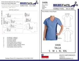 Blusa Médica Manga Raglan - vista 1