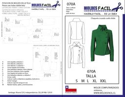 CHAQUETA CRUZADA CUELLO DOBLE - vista 1