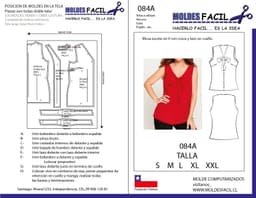 BLUSA ESCOTE EN V CON CRUCE Y LAZO EN CUELLO - vista 1