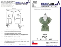 BLUSA ESCOTE EN V CON CRUCE Y LAZO EN CUELLO - vista 1