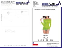 POLERA AJUSTADA SIN HOMBROS ELASTICADA MANGA LARGA - vista 1