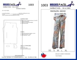 Pantalón ancho mujer - vista 1