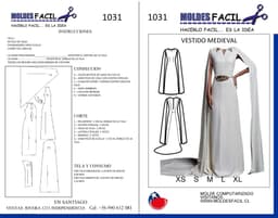 Vestido medieval - vista 1