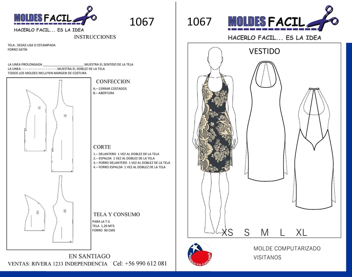 Patrón de costura Vestido para Baile — Moldes Fácil