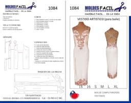 Vestido artístico para baile - vista 1