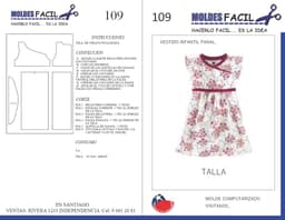 Vestido infantil panal - vista 1