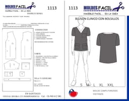 Blusón Clínico con Bolsillos - vista 1