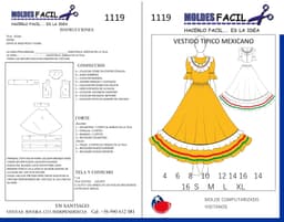 Vestido Típico Mexicano - vista 1