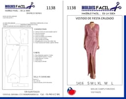 Vestido de fiesta cruzado - vista 1