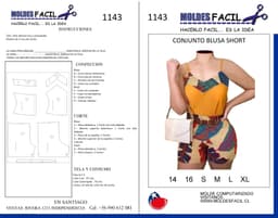 Conjunto blusa short - vista 1