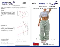 Conjunto top pantalón urbano mujer - vista 1