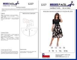 Poleras manga corta y falda plato - vista 1