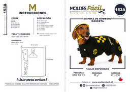Disfraz de bombero mascota - vista 1