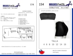 Conjunto pantaleta y peto escolar - vista 1
