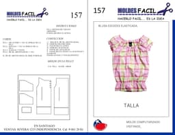 Blusa escoces elasticada - vista 1