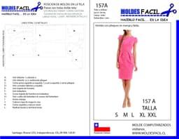 Vestido Con Pliegues en Manga y Falda - vista 1