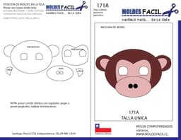 Máscara de mono - vista 1