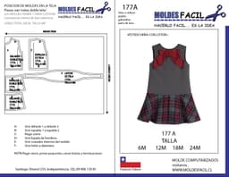 vestido niña con liston - vista 1