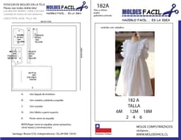 Vestido con volados - vista 1