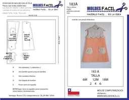 Vestido con pieza delantera - vista 1