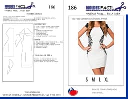 Vestido Combinado Animal Print - vista 1