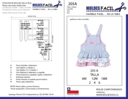 Jardinera niña mezclilla - vista 1