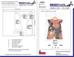Vestido con pieza en forma cuello - vista 1