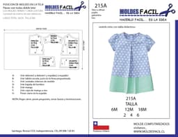 Vestido niña con tabla delantera - vista 1