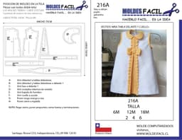 Vestido niña tabla Adelante y cuello - vista 1
