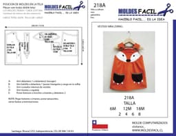 Vestido niña zorro - vista 1
