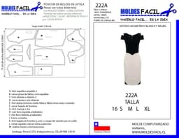 Vestido Geométrico Blanco y Negro - vista 1
