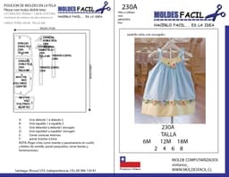 Vestido niña con recogido - vista 1