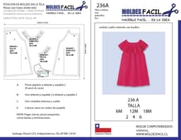 Vestido cuello redondo con vuelito - vista 1