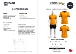 Polera Polo gimnasia escolar - vista 1