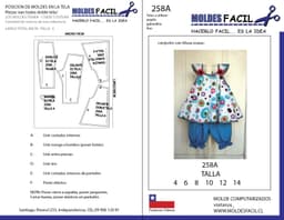 Vestido evase con tabla delantera - vista 1