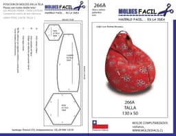 Cojin con forma de pera /tipo puff - vista 1