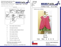 Vestido evase con faldon - vista 1