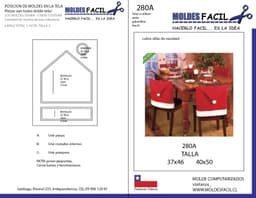 Cubre silla de navida - vista 1
