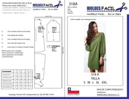 Mini Vestido con Manga Ancha - vista 1